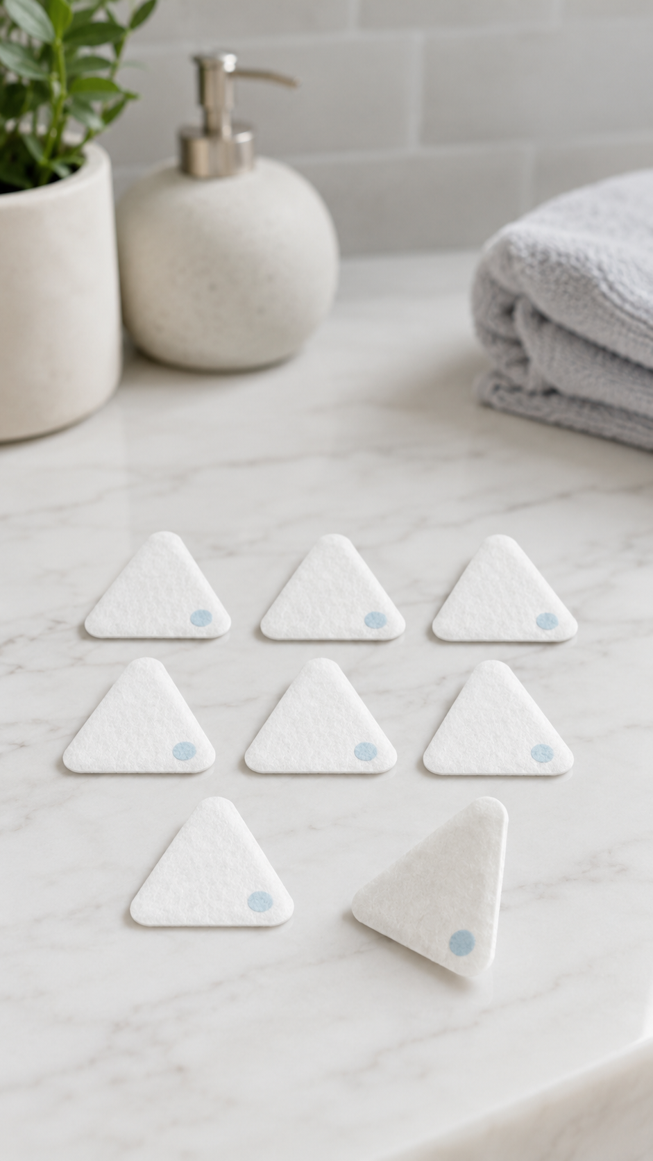 Stick-On Bathroom Freshening Pads