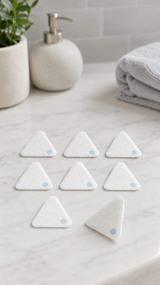 Stick-On Bathroom Freshening Pads