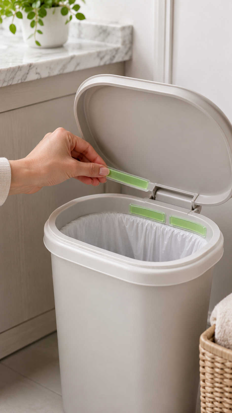 Stick-On Trash Can Deodorizer Gel Strips