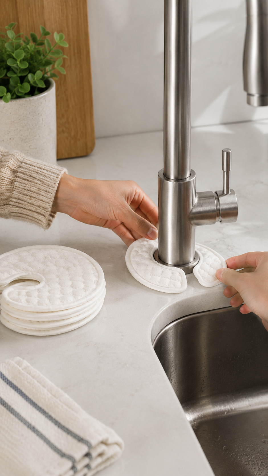 Faucet Base Absorbent Pads