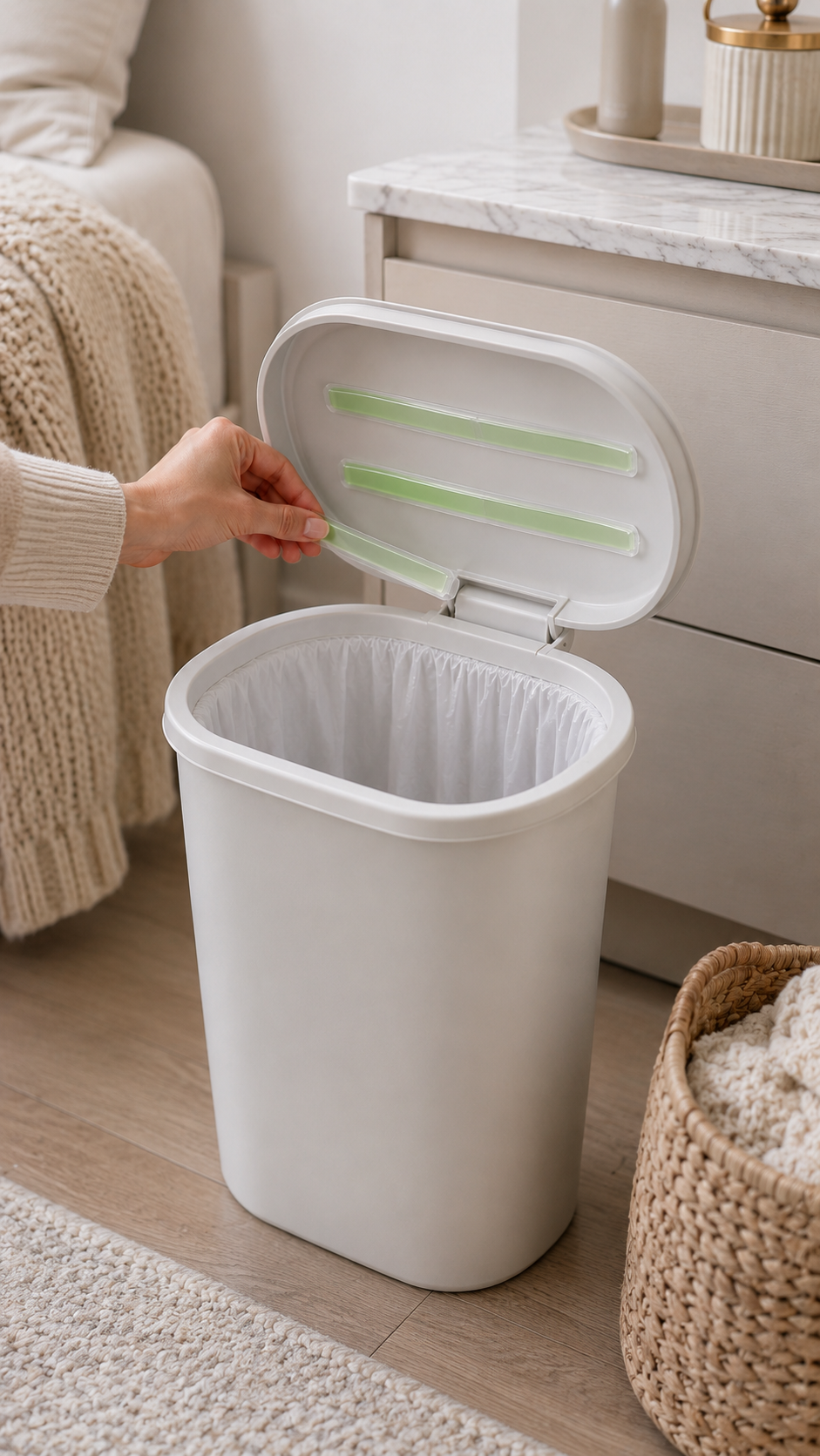 Stick-On Trash Can Deodorizer Gel Strips